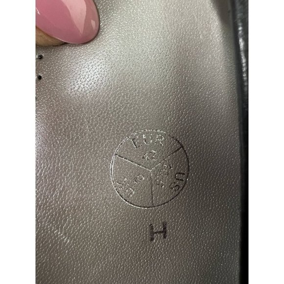 Ara Women's Black Open toe Sling back leather shoe low square heel Size 10.5 - Picture 4 of 4